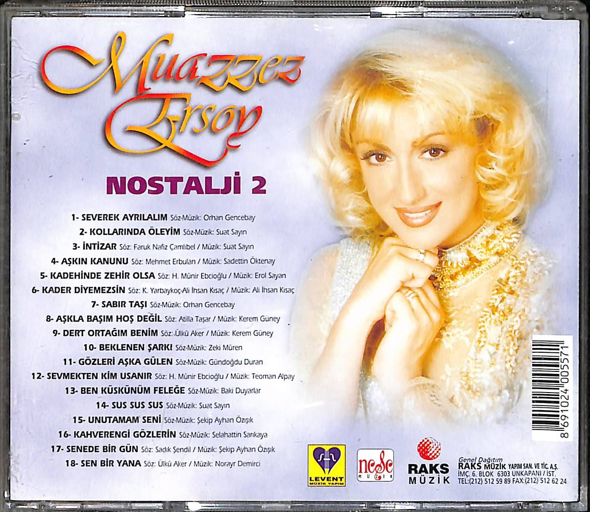Muazzez Ersoy - Nostalji 2 CD (İkinci El) CD5603 - 2