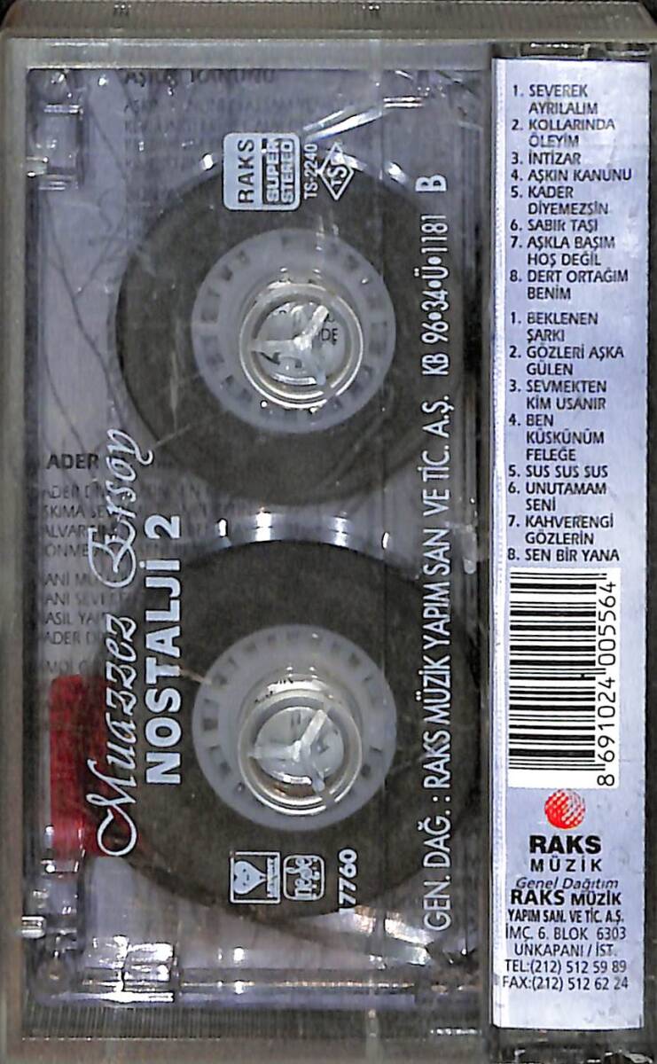 Muazzez Ersoy - Nostalji 2 Kaset (İkinci El) KST28560 - 2