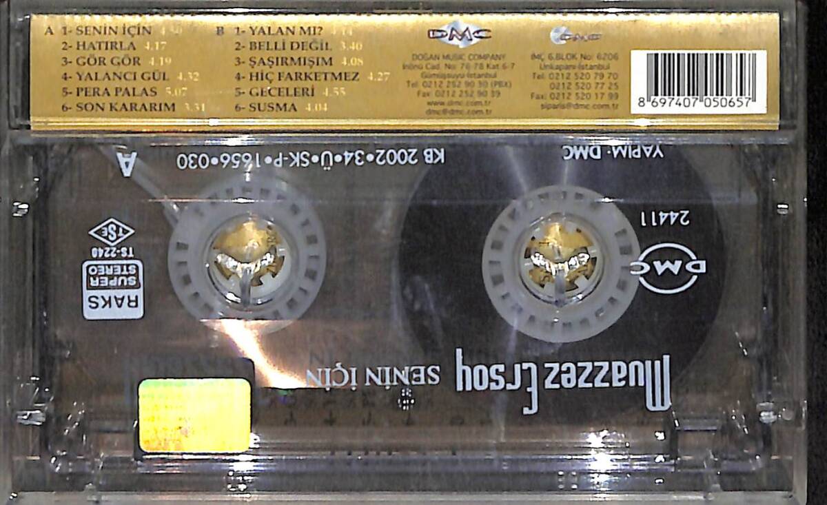 Muazzez Ersoy - Senin İçin Orijinal Kaset (İkinci El) KST30901 - 2