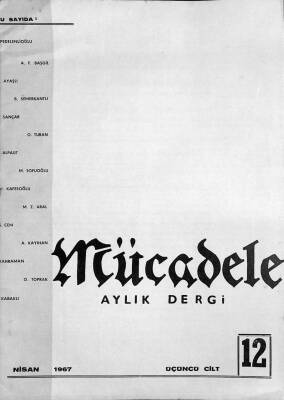 Mücadele Aylık Dergi Sayı 12 Nisan 1967 DRG1556 - 1