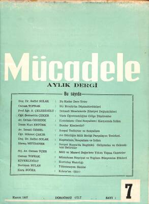 Mücadele Aylık Dergi Sayı7 Kasım 1967 - Saffet Solak DRG94 - 1