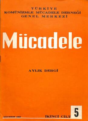 Mücadele Aylık Fikir Sanat Edebiyat Mecmuası Dergi Sayı5 Ağustos 1965 DRG321 - 1