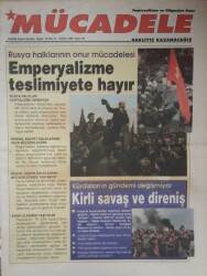 Mücadele Gazetesi 9 Ekim 1993-Rusya Halkları Kapitalizme Direniyor GZ45758 - 1