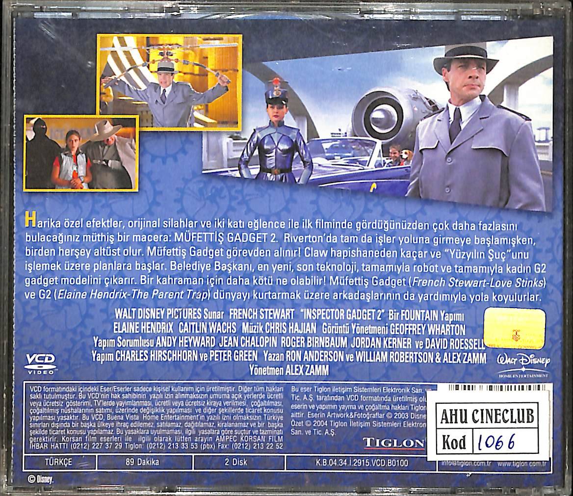 Müfettiş Gadget 2 – Inspector Gadget 2 (2003) Orijinal VCD Film VCD28638 - 2