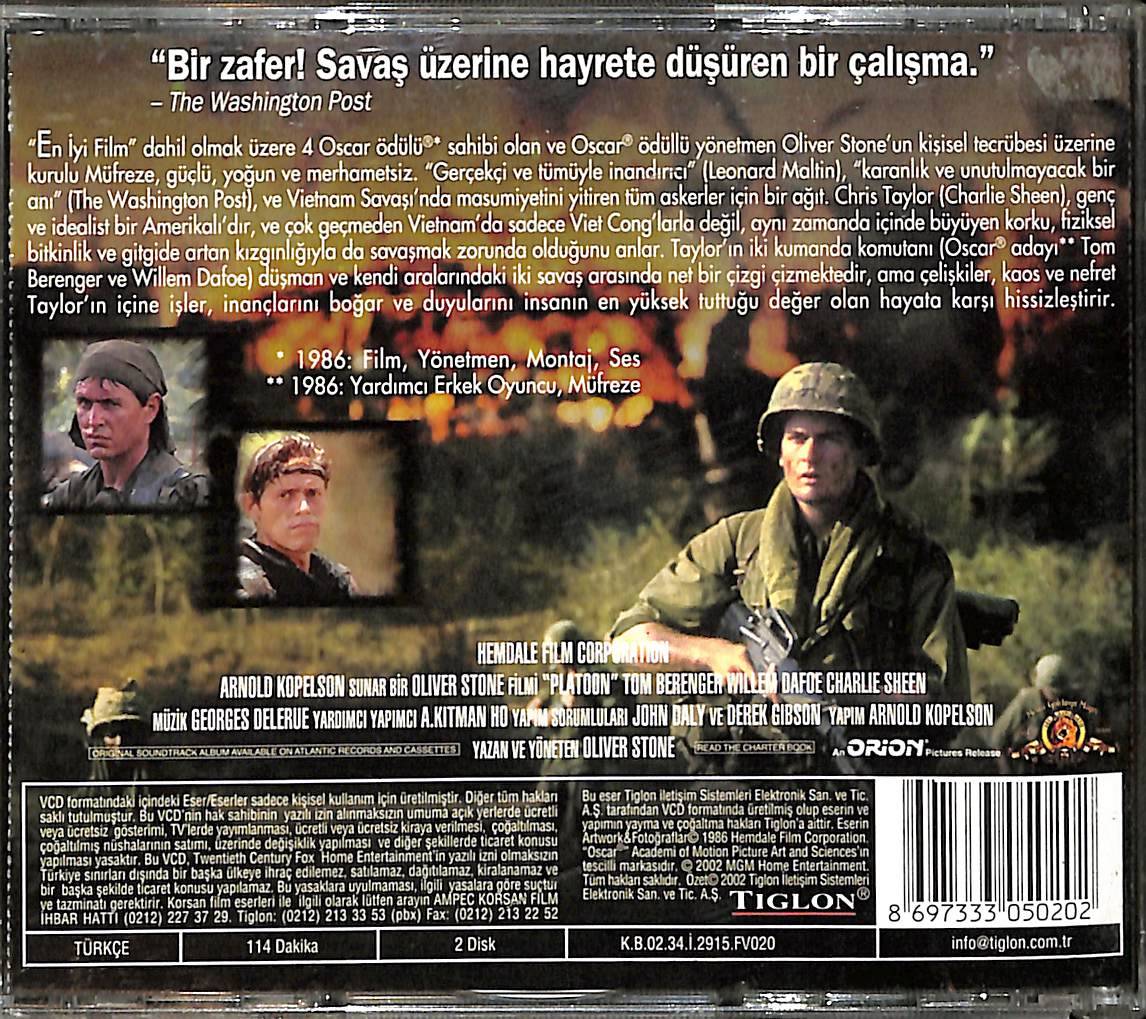 Müfreze - Platoon (1986) Orjinal VCD Film ' Oliver Stone Filmi ' VCD28667 - 2