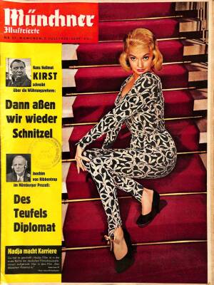 Münchner Jllustrıerte 5 Juli 1958 - Hans Hellmut, Nadja Tiller NDR61988 - 1
