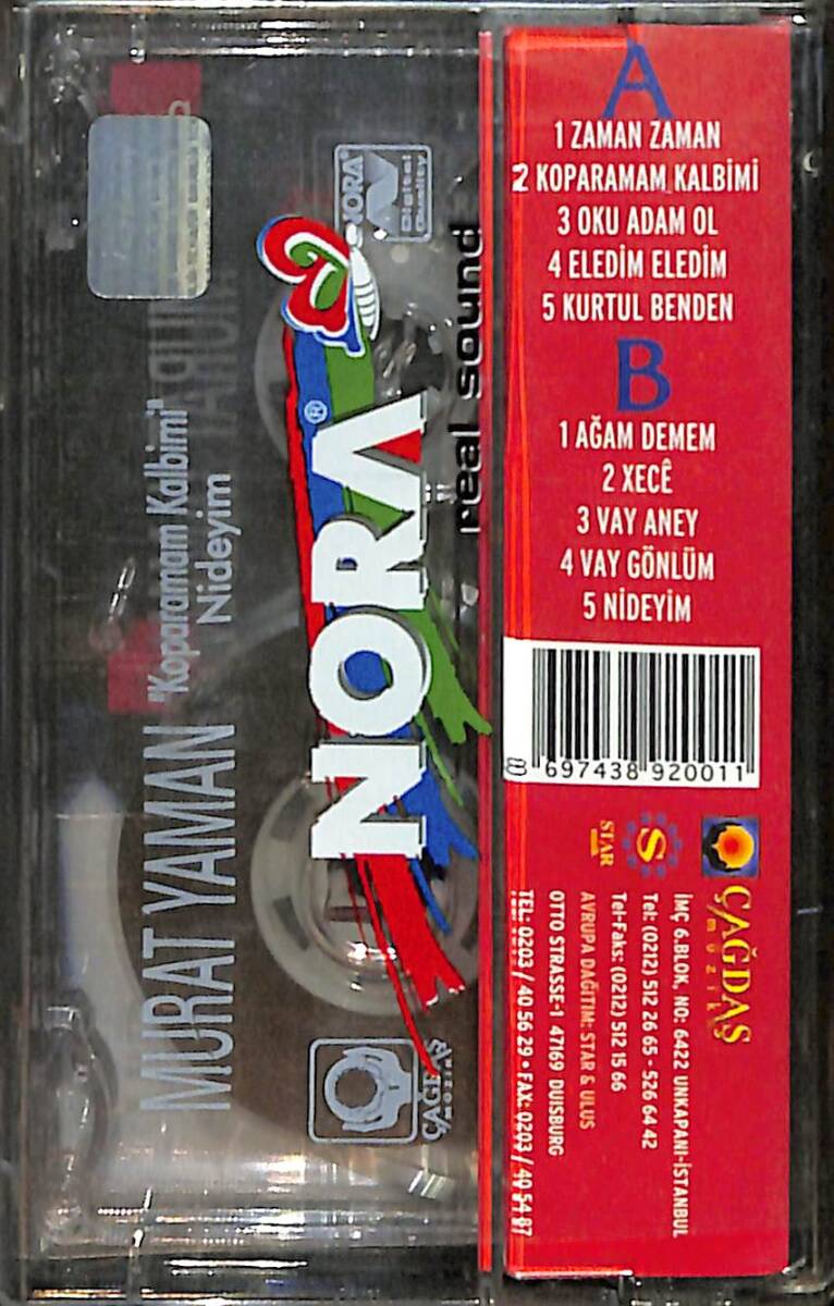Murat Yaman - Koparamam Kalbimi Kaset (Sıfır) KST26859 - 2