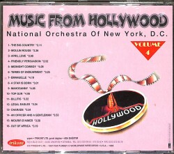 Music From Hollywood / National Orchestra Of New York D.C CD (İkinci El) CD3971 - 2
