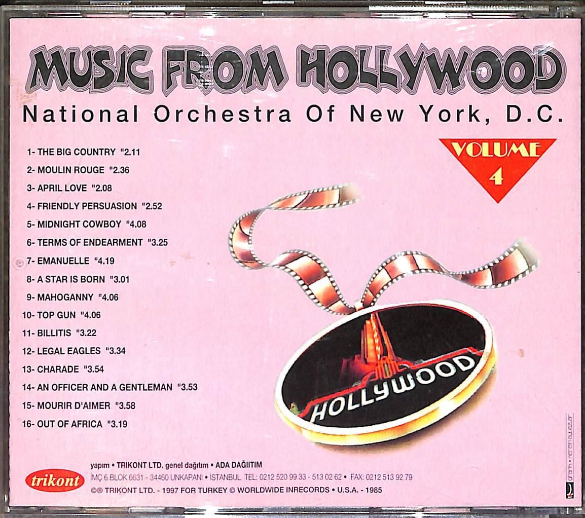 Music From Hollywood / National Orchestra Of New York D.C CD (İkinci El) CD3971 - 2