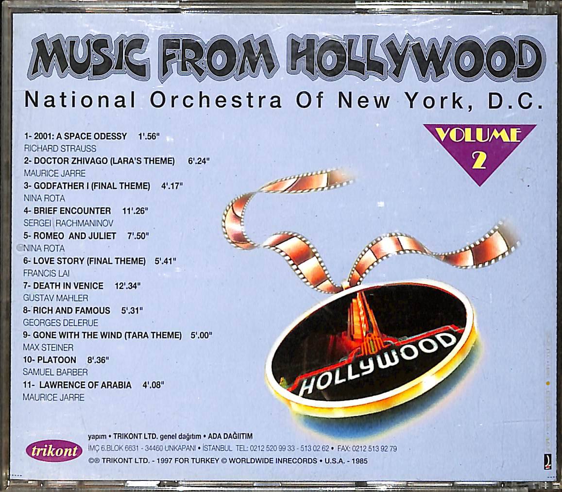 Music From Hollywood / National Orchestra Of New York D.C CD (İkinci El) CD4200 - 2