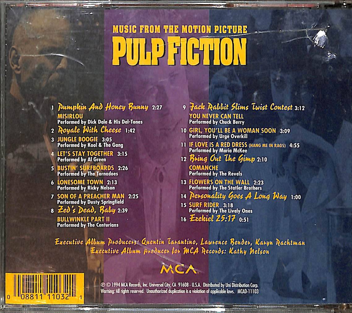 Music From The Motion Picture Pulp Fiction A Quentin Tarantino Film CD (İkinci El) CD4010 - 2