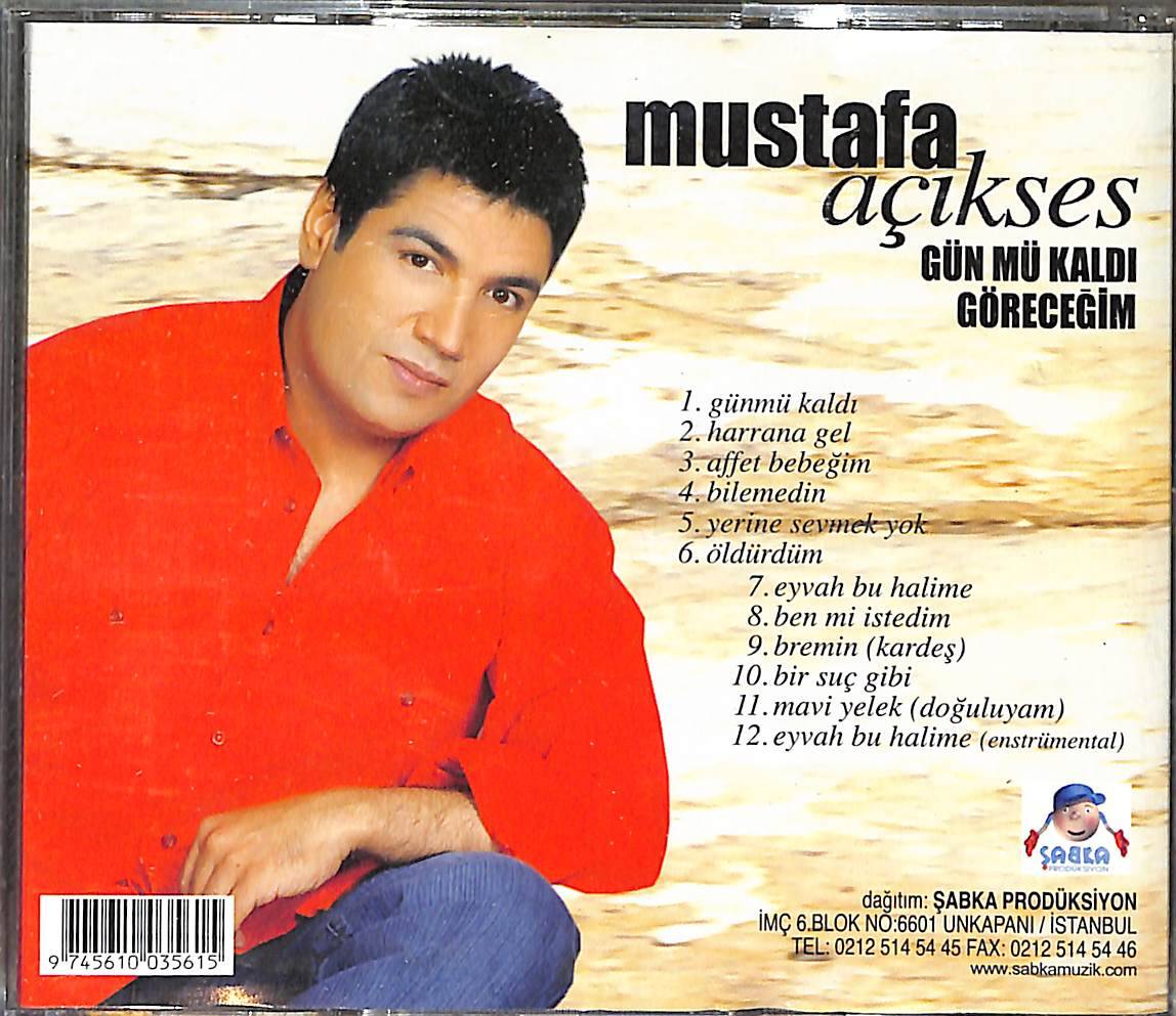 Mustafa Açıkses - Gün mü Kaldı Göreceğim CD (İkinci El) CD4251 - 2