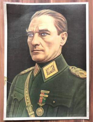 Mustafa Kemal Atatürk Kartpostal (Büyük Boy) KRT7495 - 1
