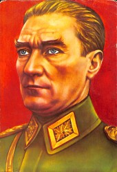 Mustafa Kemal Atatürk Kartpostal (Küçük Boy) KRT22533 - Gökçekoleksiyon