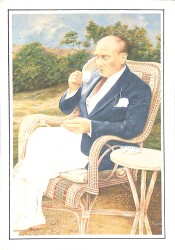 Mustafa Kemal Atatürk Kartpostal (Küçük Boy) KRT22535 - Gökçekoleksiyon