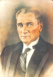 Mustafa Kemal Atatürk Kartpostal (Küçük Boy) KRT22740 - Gökçekoleksiyon