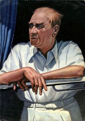 Mustafa Kemal Atatürk Orta Boy Kartpostal KRT12111 - Gökçekoleksiyon