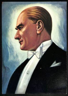 Mustafa Kemal Atatürk Orta Boy Kartpostal KRT12115 - 1