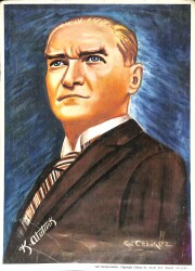 Mustafa Kemal Atatürk Orta Boy Kartpostal KRT12119 - Gökçekoleksiyon