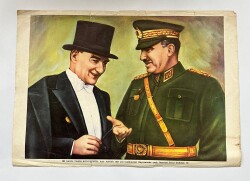 Mustafa Kemal Atatürk Ve Fevzi Çakmak Poster KRT7494 - Gökçekoleksiyon