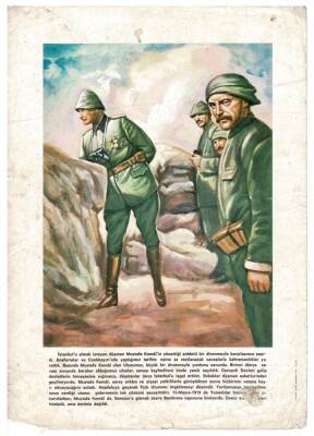 Mustafa Kemal Siperde Kartpostal (Orta Boy) KRT7513 - 1