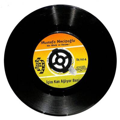 Mustafa Necipoğlu - İçim Kan Ağlıyor Benim / Unutmak Kolay Değil Plak (10/7) PLK19860 - 1