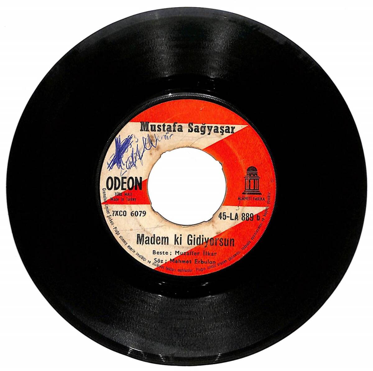 Mustafa Sağyaşar – Niçin Baktın Bana Öyle & Mademki Gidiyorsun 45′lik Plak (10/7) PLK27462 - 2