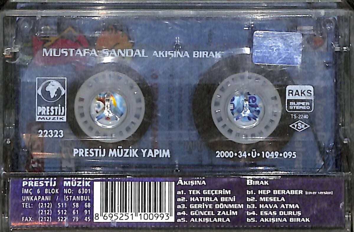 Mustafa Sandal - Akışına Bırak Kaset (İkinci El) KST28545 - 2