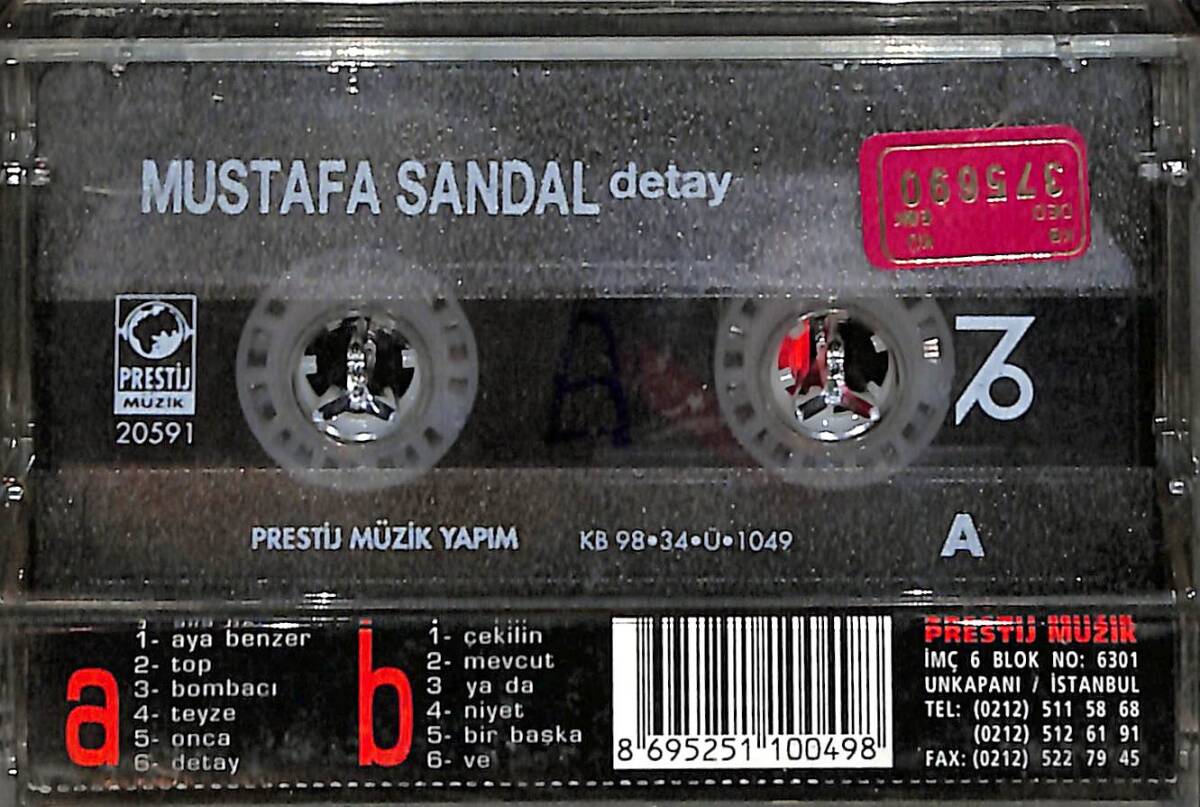 Mustafa Sandal - Detay Kaset (İkinci El) KST26412 - 2
