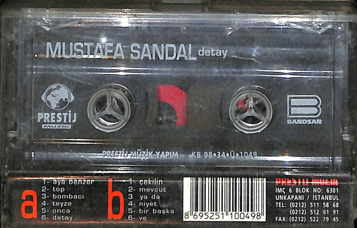 Mustafa Sandal - Detay Kaset (İkinci El) KST29253 - 2
