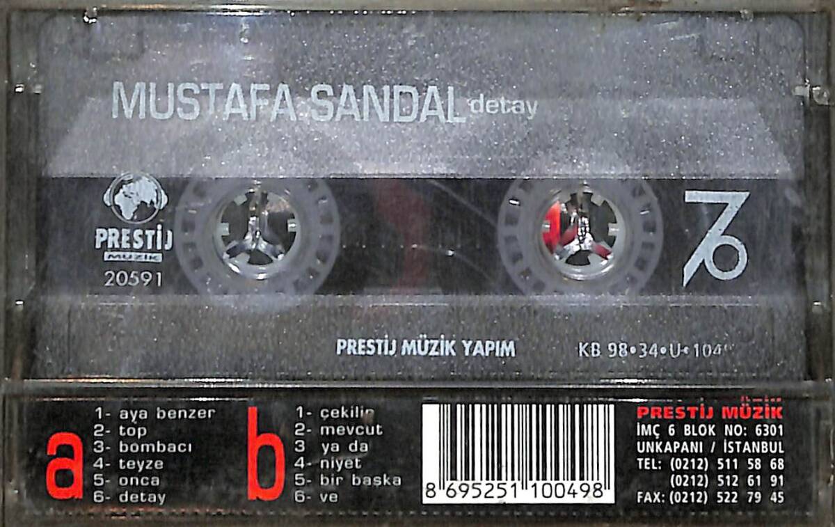 Mustafa Sandal - Detay Kaset (İkinci El) KST29266 - 2