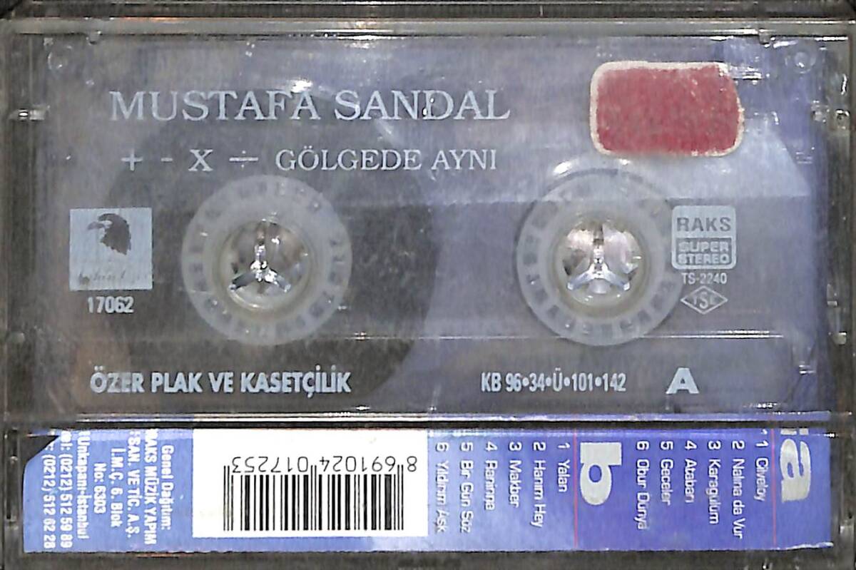 Mustafa Sandal - Gölgede Aynı Kaset (İkinci El) KST27962 - 1