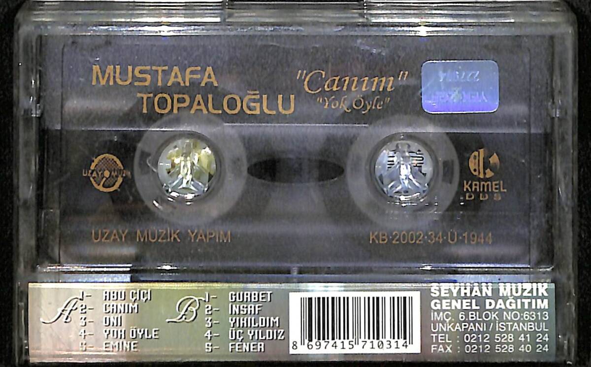 Mustafa Topaloğlu - Canım Kaset (İkinci El) KST28554 - 2