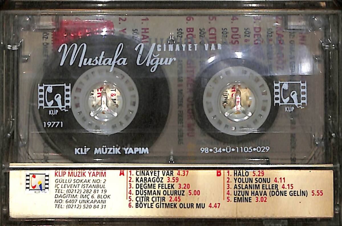 Mustafa Uğur - Cinayet Var Kaset (İkinci El) KST28490 - 2