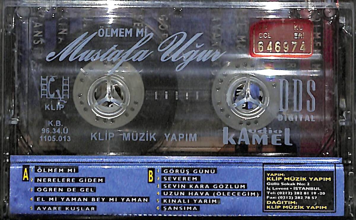 Mustafa Uğur - Ölmem mi Kaset (İkinci El) KST28148 - 2