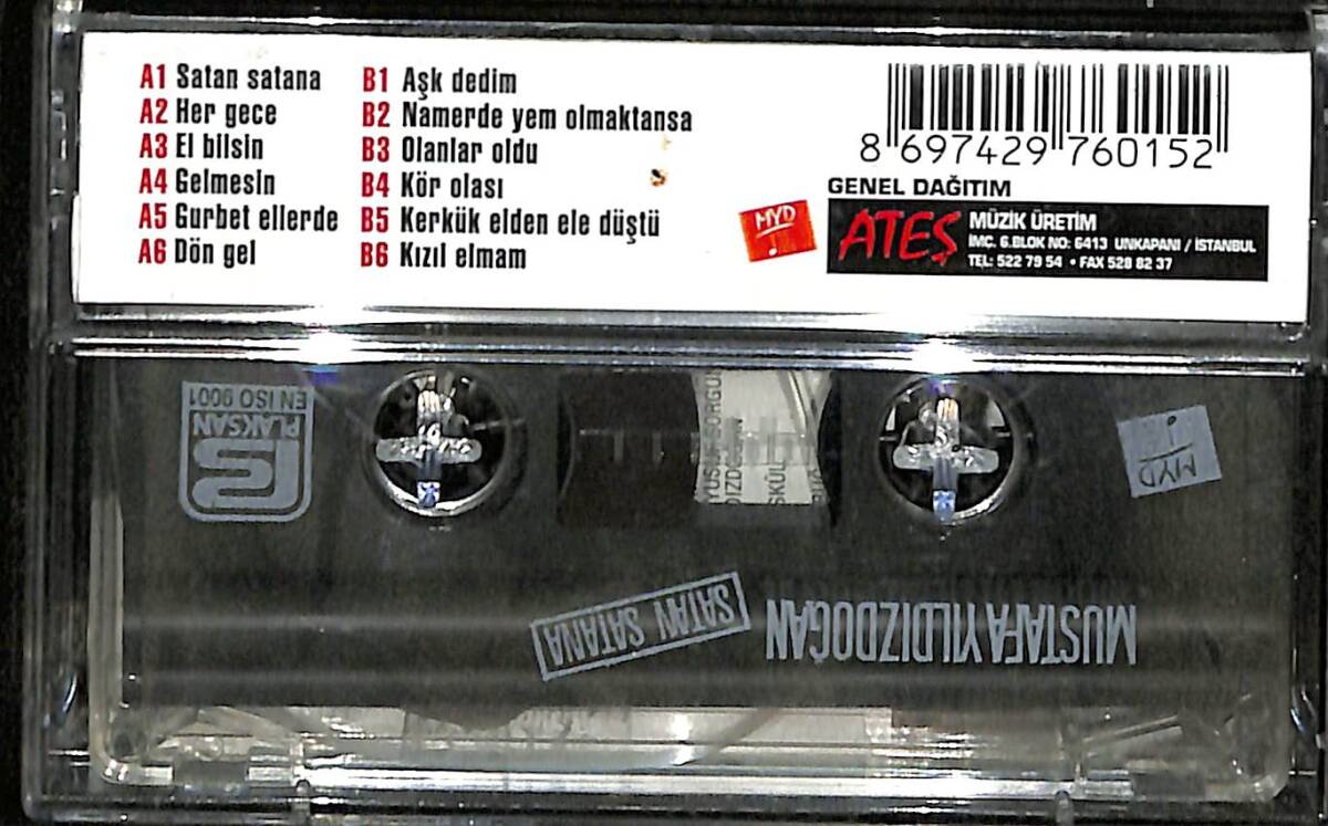 Mustafa Yıldızdoğan - Satan Satana Orijinal Kaset (İkinci El) KST30368 - 2