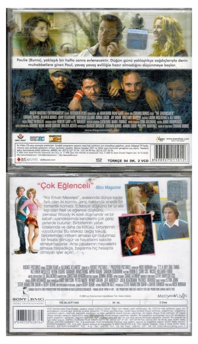 Müstakbel Damat Kız Erkek Meselesi - 2 Adet VCD Film VCD869 - 2