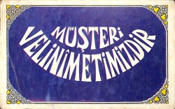 Müşteri Velinimetimizdir Yazılı Kartpostal (Küçük Boy) - Gökçekoleksiyon