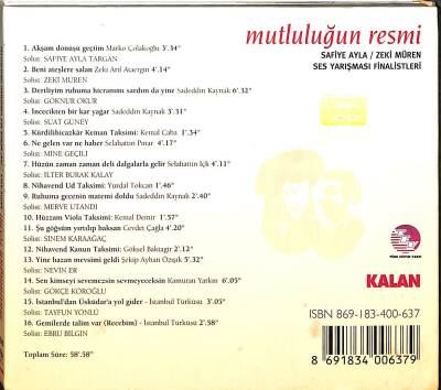 Mutluluğun Resmi - Safiye Ayla - Zeki Müren Ses Yarışması Finalistleri - CD Müzik (108) CD3292 - 4