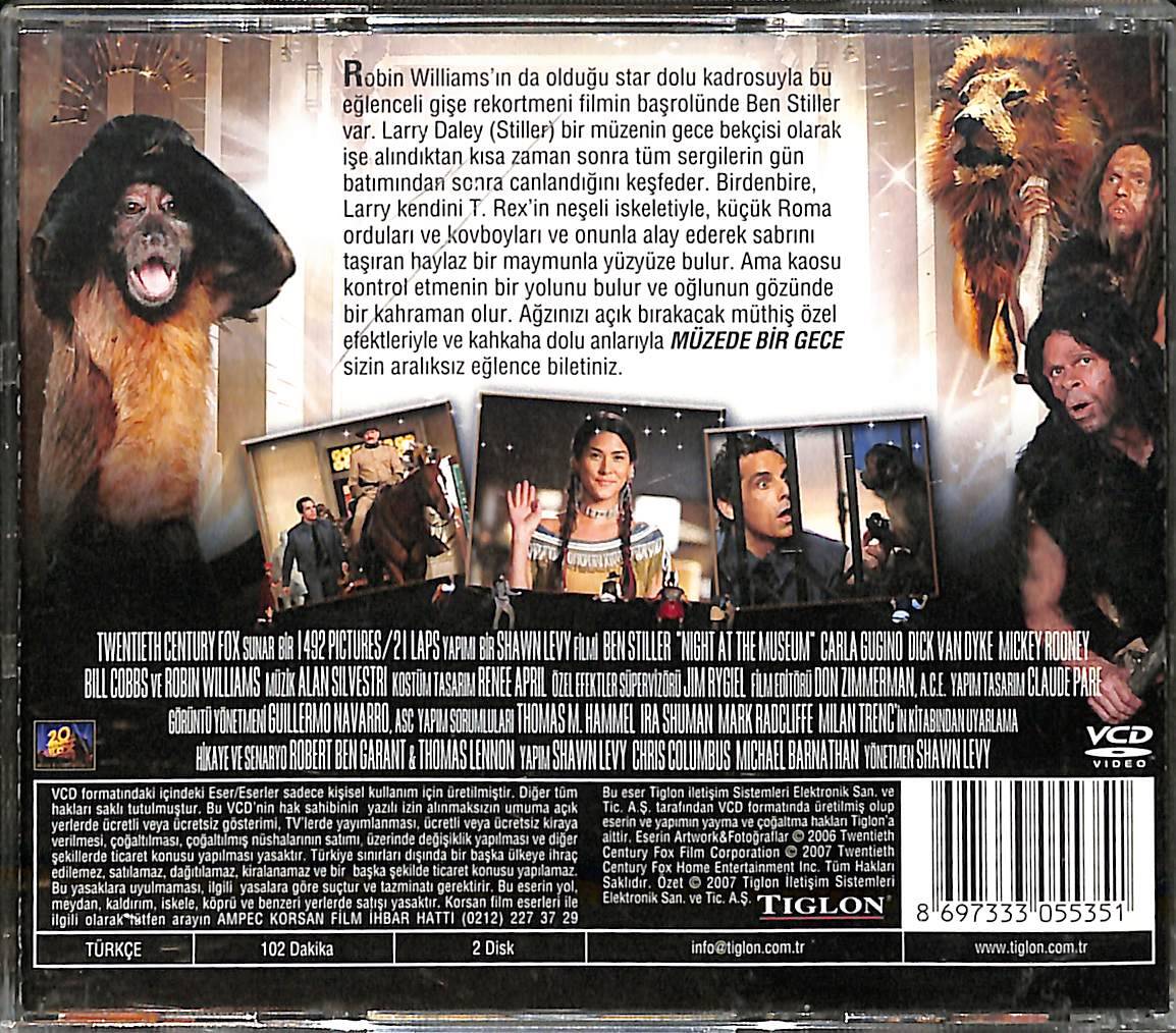 Müzede Bir Gece – Night at the Museum (2006) Orijinal VCD Film VCD28506 - 2