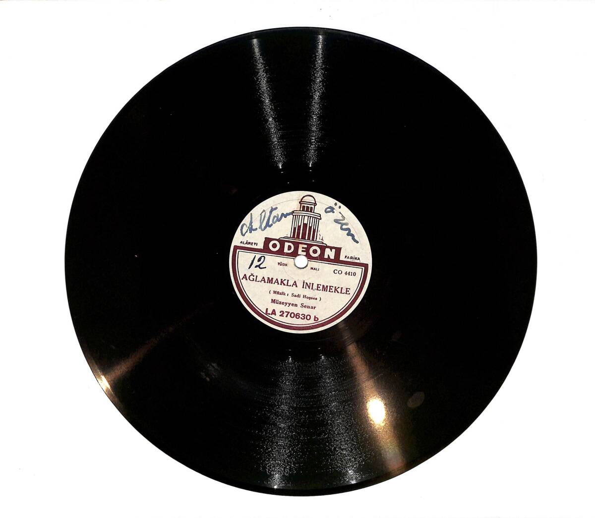 Müzeyyen Senar - Ağlamakla İnlemekle / Vurma Avcı TAŞ PLAK (10/7.5) PLK23484 - 1