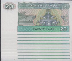 MyanmarBurma 20 Kyat Seri Takipli Çil YKP1485 - 2