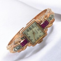 Nacar 18 Ayar Elmas ve Yakut Taşlı Bayan Kol Saati ELM271 #28.12 - 5