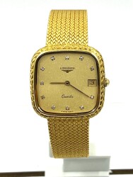 Longines 18 Ayar Pırlanta Taşlı Erkek Kol Saati GRS115 - Gökçekoleksiyon