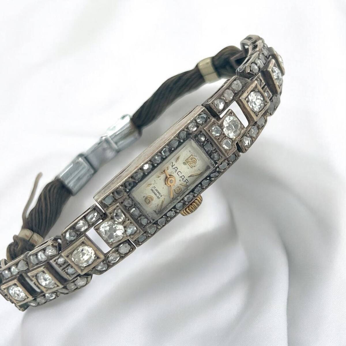 Nacar An Ayar Elmas Taşlı Bayan Kol Saati ELM226 #24 - 2