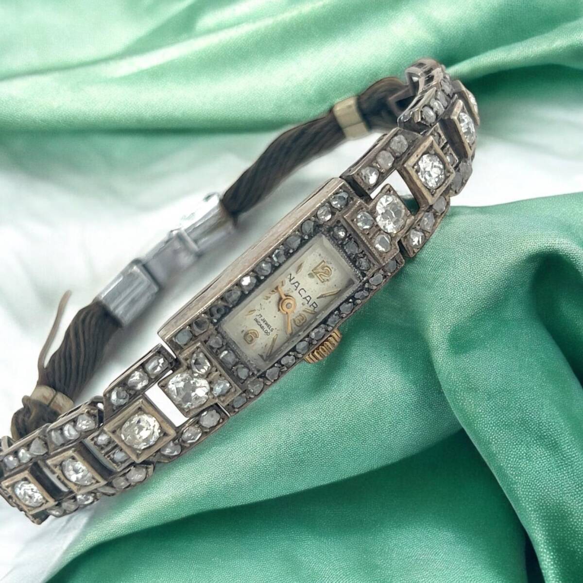 Nacar An Ayar Elmas Taşlı Bayan Kol Saati ELM226 #24 - 1