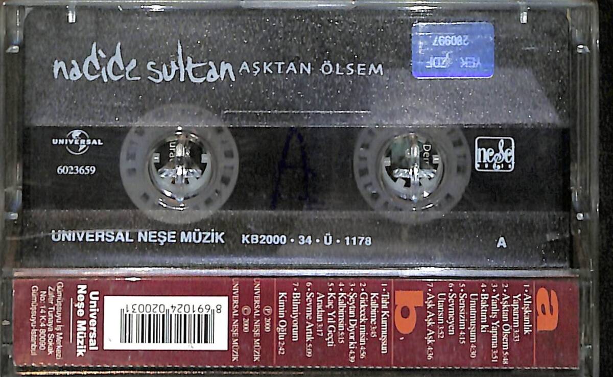 Nadide Sultan - Aşktan Ölsem Kaset (İkinci El) KST26419 - 2