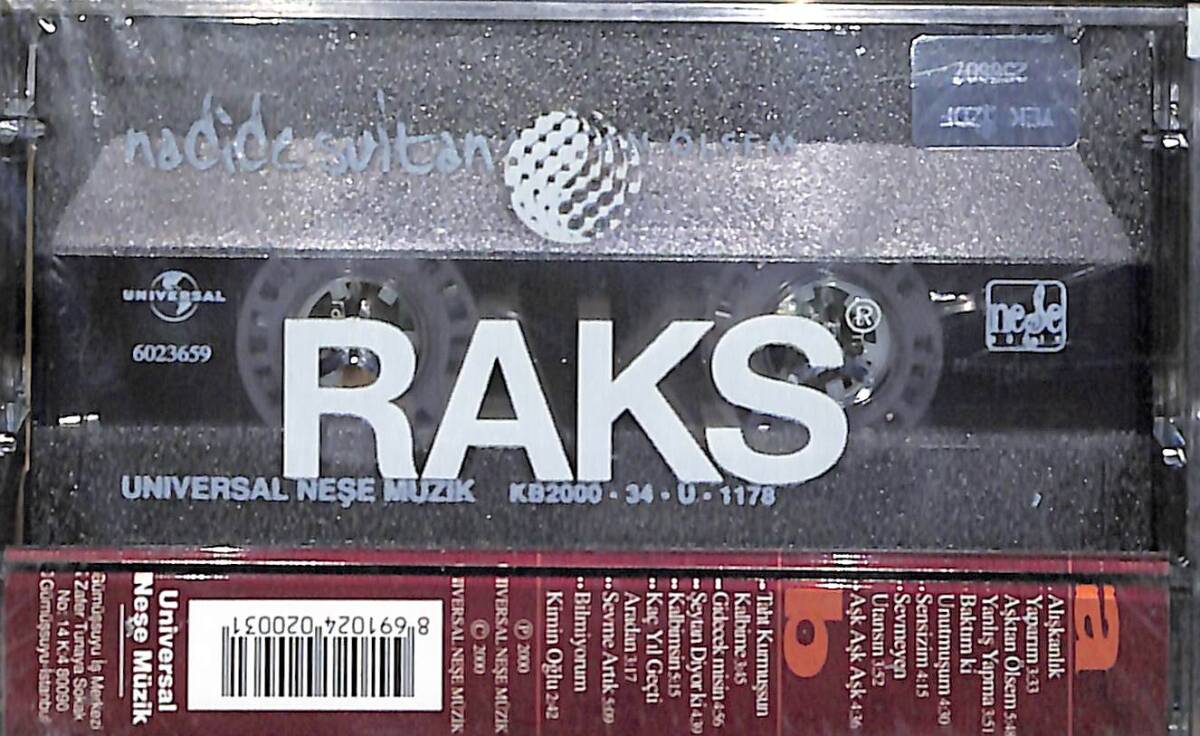 Nadide Sultan – Aşktan Ölsem Orijinal Kaset (SIFIR) * Universal Neşe Müzik - 2000 * KST31202 - 2
