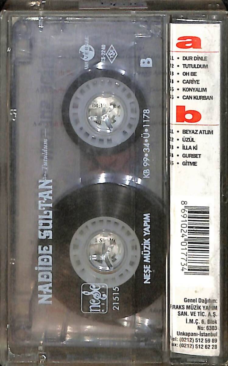Nadide Sultan - Tutuldum Kaset (İkinci El) KST28559 - 2