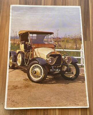 NAPIER MARKA ESKİ MODEL ARABA ULTRA DEV BOY KARTPOSTAL (50X70 cm) KRT17523 - 1